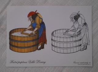 Omalovánkový list Čarovné omalovánky č. 2 - Ruční papírna Velké Losiny 2010