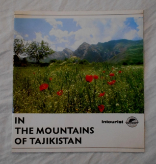 Propagační leták In The Mountains of Tajikistan - Intourist - čtyřjazyčný