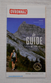 Leták s plánkem okolí - Ovronnaz - le Guide de L´Été 2014