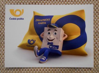 Reklamní pohlednice Česká pošta - zákaznická karta