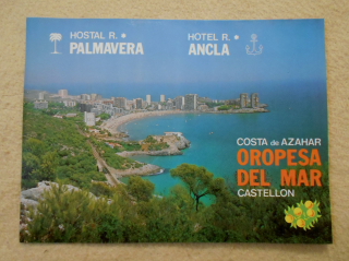 Plakát Costa de Azahar Oropesa Del Mar Castellon - barevný plakát s plánkem