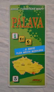 Mapa - Turistická a cykloturistická mapa Pálava - Edice Turistické mapy 5 - rok 1994