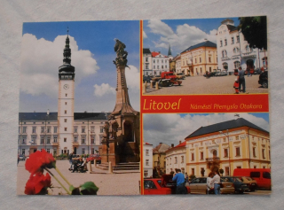 Pohlednice Litovel Náměstí Přemysla Otakara - barevná nepoužitá