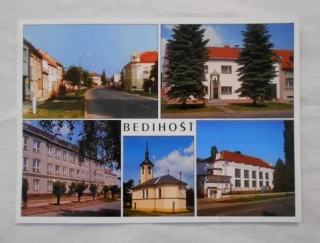 Pohlednice Bedihošť - obec - barevná nepoužitá