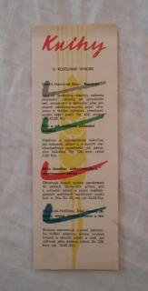 Propagační papírová záložka SZN - Státní zemědělské nakladatelství - 1956