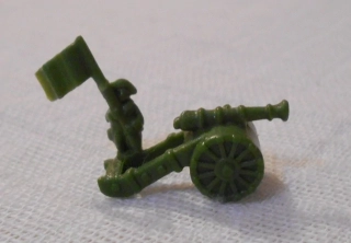 Dětská figurka - plastový kanonýr zelený - 2,5 cm
