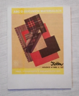 Časopis Abc o oděvních materiálech - Ateliér Květen 127 - číslo 4/1989