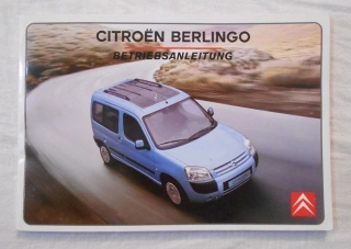 Návod k obsluze Citroën Berlingo Betriebsanleitung 10/2002 - 2001 německy