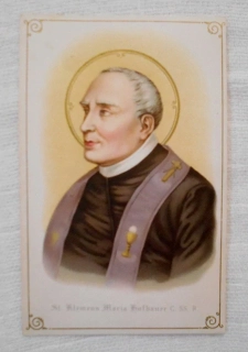 Svatý obrázek Svatý Klement Maria Hofbauer C.Ss.R - Imprimatur 1905 - německy kurentem