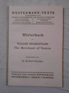 William Shakespeare - The Merchant of Venice - Wőrterbuch