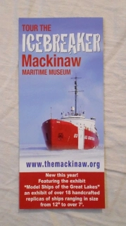 Regionální propagační leták Maritime Museum Mackinaw City - Tour the Icebreaker Mackinaw / anglicky /