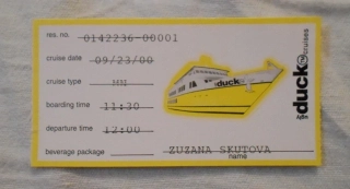 Jízdenka Ugly Duck Cruises - rok 2000