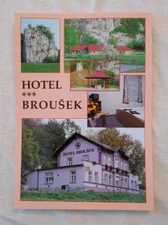 Pohlednice Hotel Broušek - barevná nepoužitá