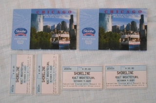 Jízdenka Shoreline Sightseeing Chicago sada 4 jizdenek a 2 programů jízdy - rok 2004